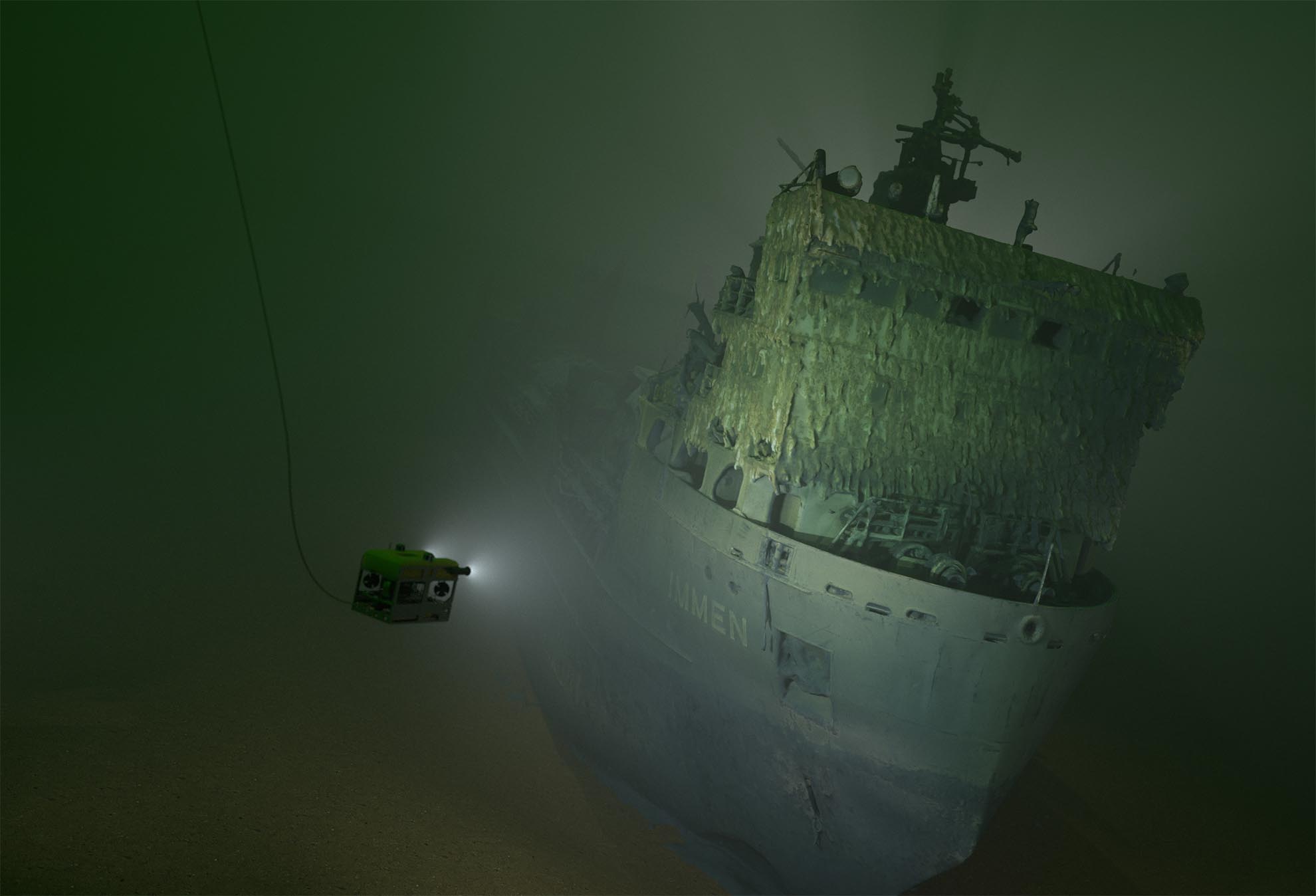 ROV vid 3D-skanning under vatten