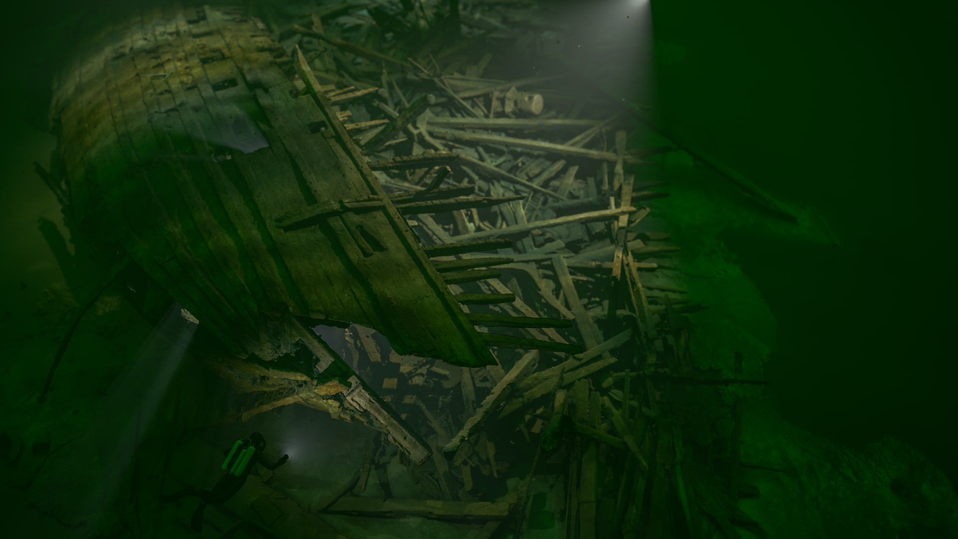 Cinematisk 3D-rendering av Mars akterskepp