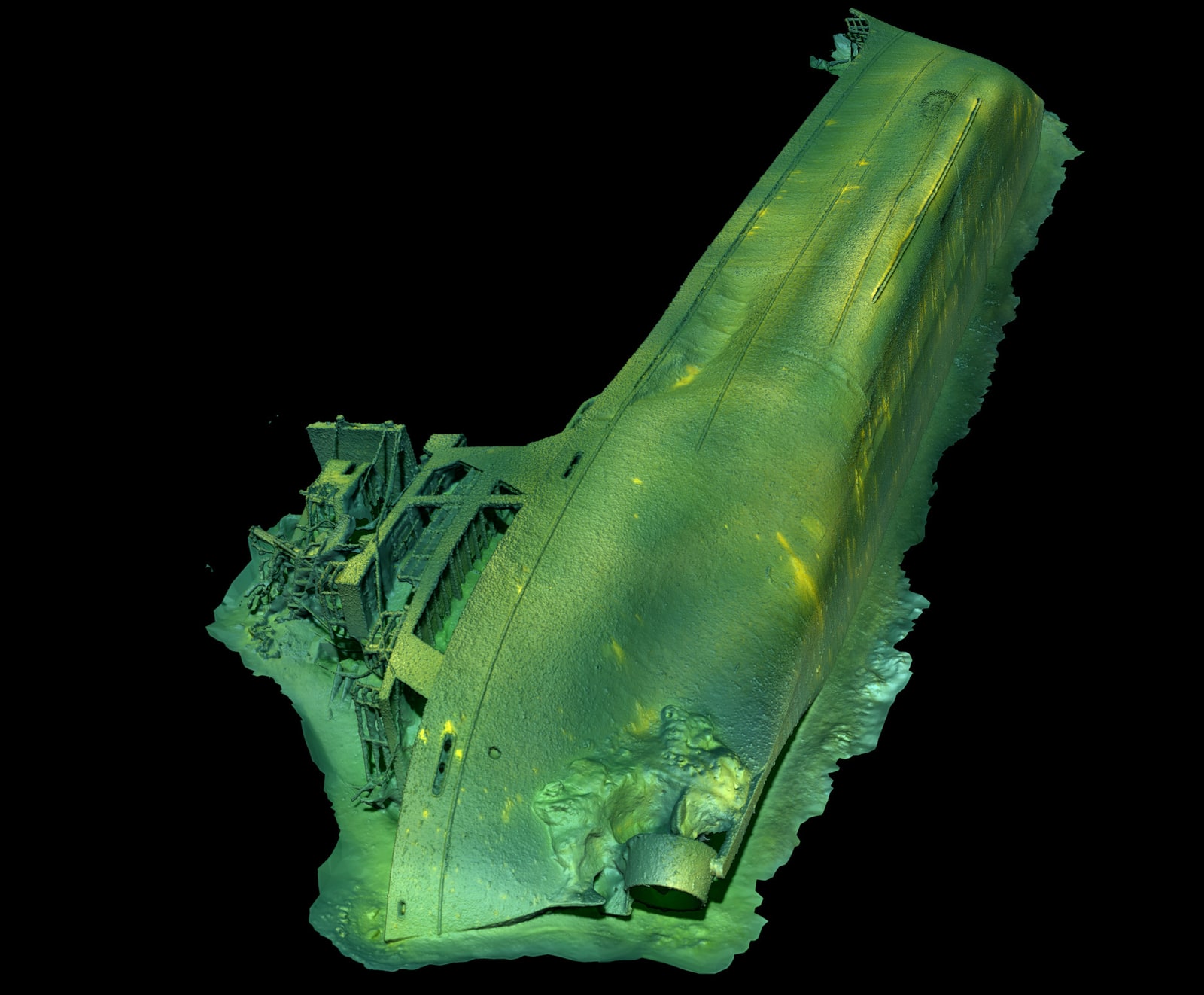 Fotogrammetrisk 3D-modell av M/S Magdalene 25 nm sydost om Karlskrona